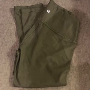 Lululemon olive green crop